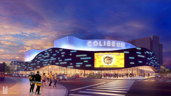 Artist's rendering of the new First Ontario Centre